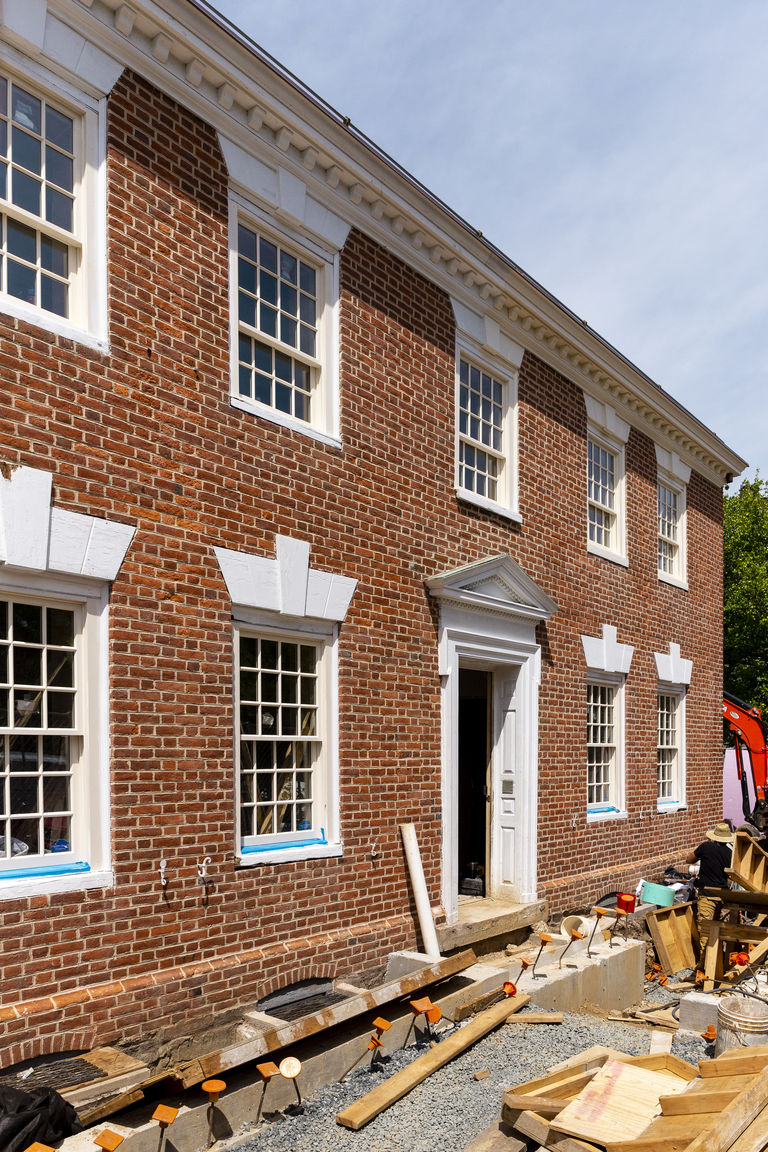 Bainbridge House during construction